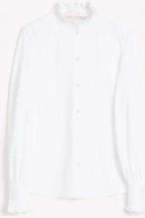 VALENTINO CAMISA DE POPELINA DE ALGODÓN Mujer 36