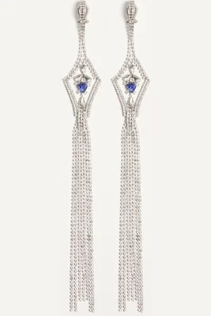 VALENTINO GARAVANI ARETES RÊVE RADIEUX DE METAL Y CRISTAL Mujer UNI