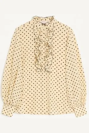 VALENTINO CAMISA DE CREPÉ DE CHINA CON ESTAMPADO PLUSDEPOIS Mujer 36
