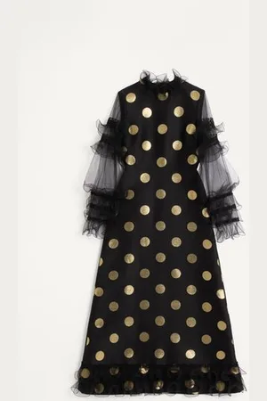 VALENTINO VESTIDO MIDI DE LÚREX DE JACQUARD PLUSDEPOIS Mujer 36