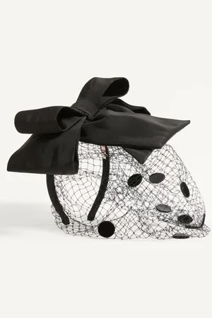 VALENTINO GARAVANI CINTA PARA EL CABELLO CON MOÑO Y VELO VLOGO SIGNATURE DE VISCOSA, SEDA Y TERCIOPELO Mujer UNI
