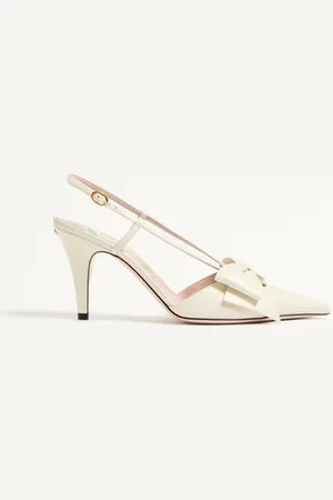 VALENTINO GARAVANI ZAPATO BOWOW DE CABRITILLA CON CORREA TRASERA Y TACÓN DE 45 MM Mujer 35.5