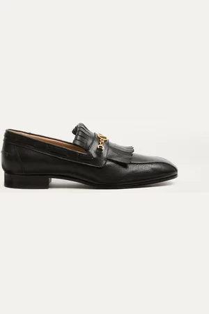 VALENTINO GARAVANI MOCASÍN DE CABRITILLA CON FLECOS Y EL VLOGO SIGNATURE Hombre 39