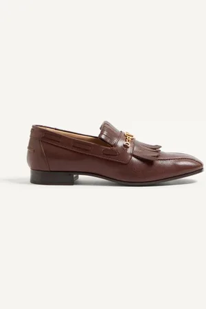 VALENTINO GARAVANI MOCASÍN DE CABRITILLA CON FLECOS Y EL VLOGO SIGNATURE Hombre 39