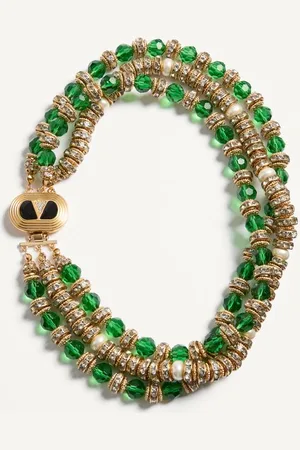 VALENTINO GARAVANI COLLAR COEUR ROYAL EN METAL, ESMALTE, CRISTAL BRIOLE, PERLAS Y CRISTALES Mujer UNI
