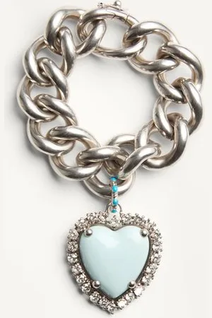 VALENTINO GARAVANI PULSERA COEUR HYPERBOLE DE METAL, RESINA Y CRISTALES SWAROVSKI® Mujer M