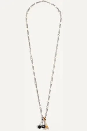 VALENTINO GARAVANI COLLAR GARAVANI CHEZ DE METAL, ESMALTE Y CRISTALES SWAROVSKI® Hombre UNI