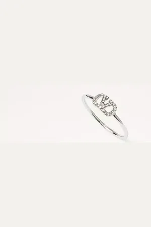 VALENTINO GARAVANI ANILLO DE METAL CON CRISTALES SWAROVSKI® Y CON EL VLOGO SIGNATURE Mujer 11