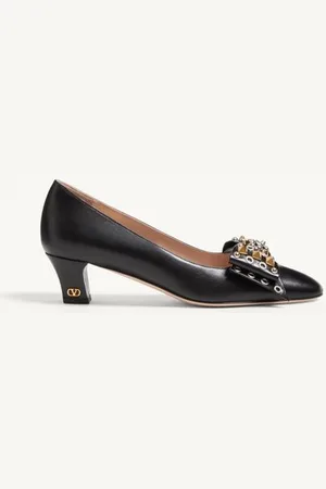 VALENTINO GARAVANI ZAPATO BOWOW DE CABRITILLA CON STUDS Y TACÓN DE 45 MM Mujer 35.5