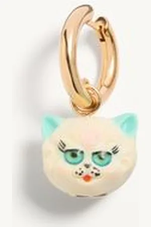 VALENTINO GARAVANI ARETE ÚNICO LE CHAT DE LA MAISON DE METAL Y NAILON Mujer UNI