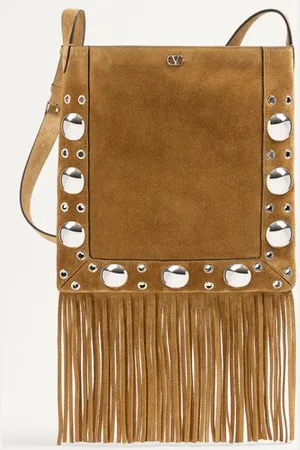 VALENTINO GARAVANI BOLSO DE HOMBRO GARAVANI NELLCÔTE DE GAMUZA CON FLECOS Hombre UNI