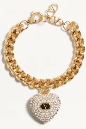 VALENTINO GARAVANI PULSERA COEUR ROYAL DE METAL ESMALTADO Y CRISTALES SWAROVSKI® Mujer M