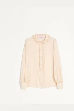 VALENTINO CAMISA DE JACQUARD DE SEDA TOUTE LA V Mujer 36
