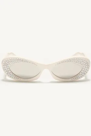 VALENTINO MARCO NARROW OVAL DE ACETATO Mujer 57