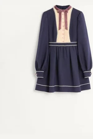 VALENTINO VESTIDO CORTO DE CREPE COUTURE Mujer 36