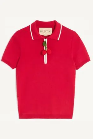 VALENTINO TOP DE ALGODÓN CHERRYFIC Mujer L