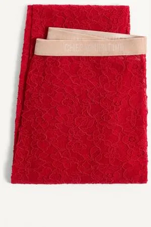 VALENTINO PANTIMEDIAS DE ENCAJE FLORAL Mujer L