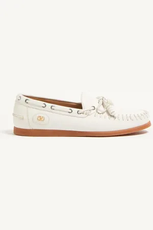 VALENTINO GARAVANI ZAPATO NÁUTICO PALM AVENUE DE CUERO DE BÚFALO Hombre 39