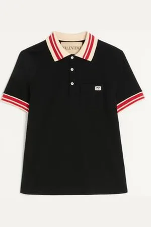 VALENTINO CAMISA POLO DE PIQUÉ DE ALGODÓN CON PARCHE DEL VLOGO Hombre 3XL