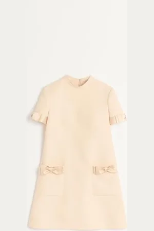 VALENTINO VESTIDO CORTO DE CREPE COUTURE Mujer 36