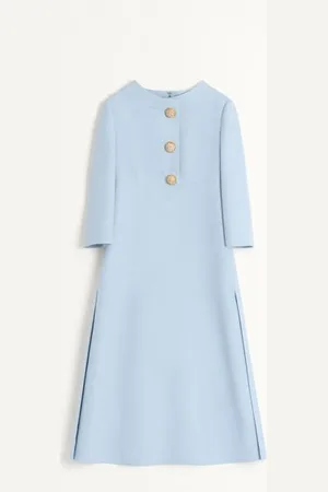 VALENTINO VESTIDO MIDI DE CREPE COUTURE Mujer 36