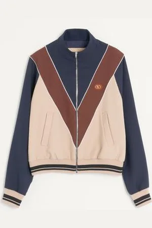 VALENTINO SUDADERA DE NAILON CON CIERRE Y PARCHE DEL VLOGO Hombre 3XL