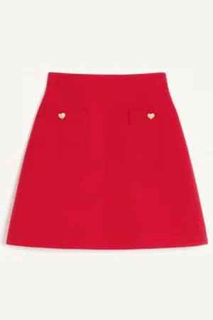 VALENTINO FALDA DE CREPE COUTURE Mujer 36