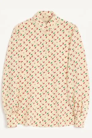 VALENTINO CAMISA DE CREPÉ DE CHINA CON ESTAMPADO CHERRYFIC Mujer 36
