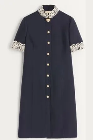 VALENTINO VESTIDO MIDI DE CREPE COUTURE Mujer 36