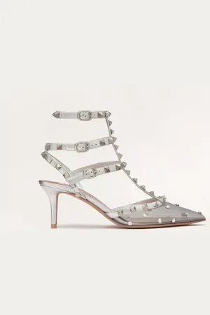 VALENTINO GARAVANI ZAPATO ROCKSTUD DE MALLA CON TIRAS, CRISTALES Y TACÓN DE 65 MM Mujer 36.5