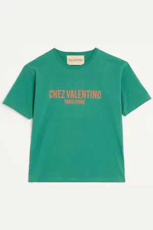 VALENTINO CAMISETA DE ALGODÓN CON ESTAMPADO CHEZ Hombre L