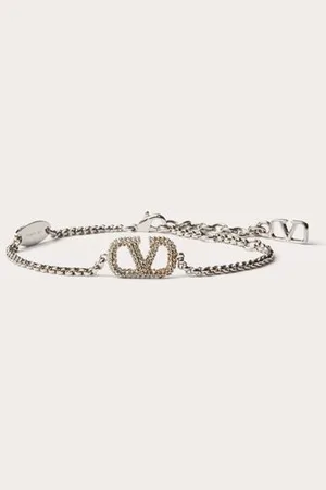VALENTINO GARAVANI PULSERA VLOGO SIGNATURE DE METAL Y CRISTALES SWAROVSKI® Mujer UNI