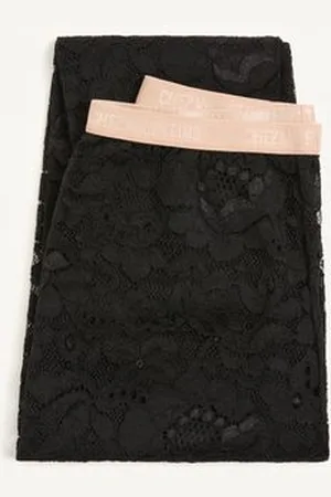 VALENTINO PANTIMEDIAS DE ENCAJE REBRODÉ Mujer L/X