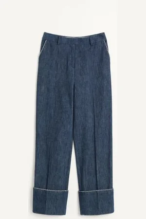 VALENTINO PANTALÓN DE DENIM CHAMBRAY Mujer 38