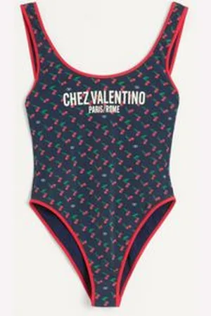 VALENTINO TRAJE DE BAÑO DE LYCRA CON ESTAMPADO CHERRYFIC Mujer L