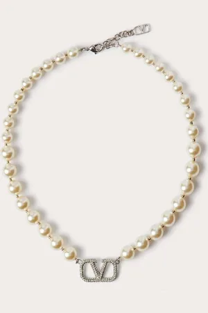 VALENTINO GARAVANI Collar VLogo Signature con cristales y perlas Swarovski® Mujer UNI