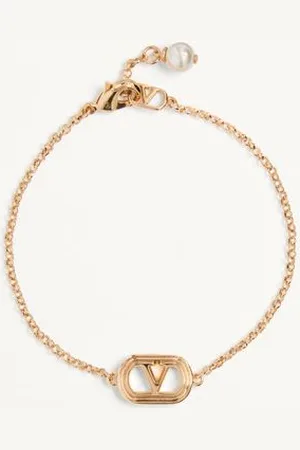 VALENTINO GARAVANI PULSERA OVALADA DE METAL CON PERLAS SWAROVSKI® Mujer M