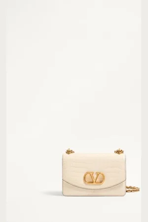 VALENTINO GARAVANI BOLSO DE HOMBRO PEQUEÑO GARAVANI VAIN DE CUERO DE COCODRILO Mujer UNI