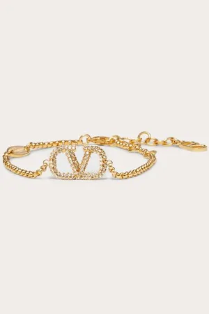 VALENTINO GARAVANI PULSERA VLOGO SIGNATURE DE METAL Y CRISTALES SWAROVSKI® Mujer UNI