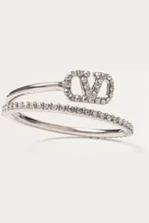VALENTINO GARAVANI ANILLO DE METAL CON CRISTALES SWAROVSKI® Y CON EL VLOGO SIGNATURE Mujer 11