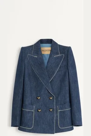 VALENTINO CHAQUETA DE CHAMBRAY DENIM Mujer 36