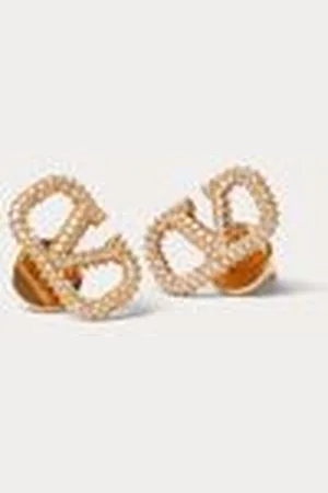 VALENTINO GARAVANI PENDIENTES VLOGO SIGNATURE DE METAL Y CRISTALES SWAROVSKI® Mujer UNI