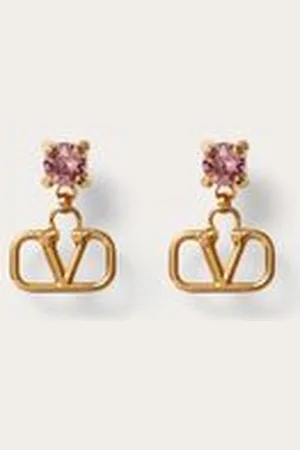 VALENTINO GARAVANI PENDIENTES VLOGO SIGNATURE DE METAL Y CRISTALES SWAROVSKI® Mujer UNI