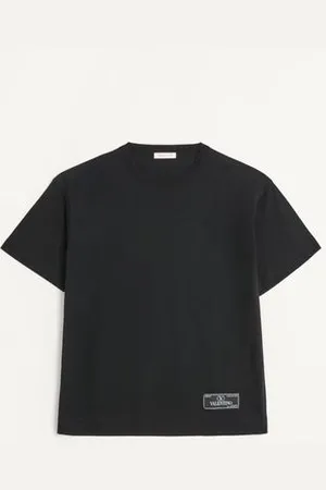 VALENTINO CAMISETA DE ALGODÓN CON ETIQUETA DE SASTRERÍA DE MAISON Hombre 3XL