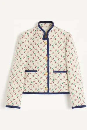 VALENTINO CHAQUETA MARINERA ACOLCHADA DE JACQUARD CON ESTAMPADO CHERRYFIC Mujer 36