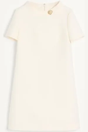 VALENTINO VESTIDO CORTO DE CREPE COUTURE Mujer 36