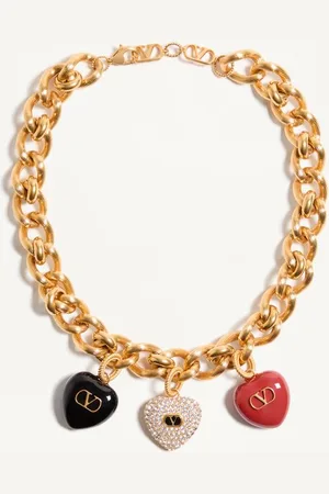 VALENTINO GARAVANI COLLAR COEUR ROYAL DE METAL ESMALTADO Y CRISTALES SWAROVSKI® Mujer UNI