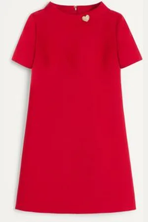VALENTINO VESTIDO CORTO DE CREPE COUTURE Mujer 36