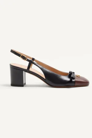 VALENTINO GARAVANI ZAPATO VALET DU ROI DE CABRITILLA CON CORREA TRASERA Y TACÓN DE 60MMM Mujer 35.5