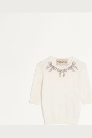 VALENTINO TOP DE ALGODÓN BORDADO Mujer L